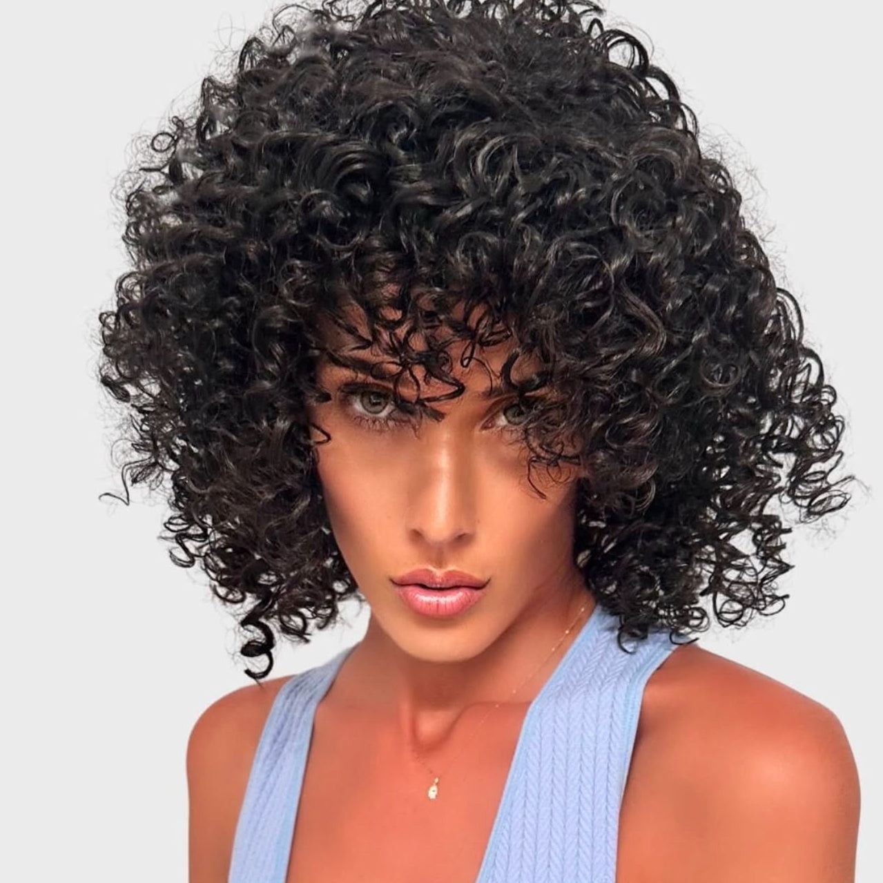 Black Curly Afro Synthetic Wig